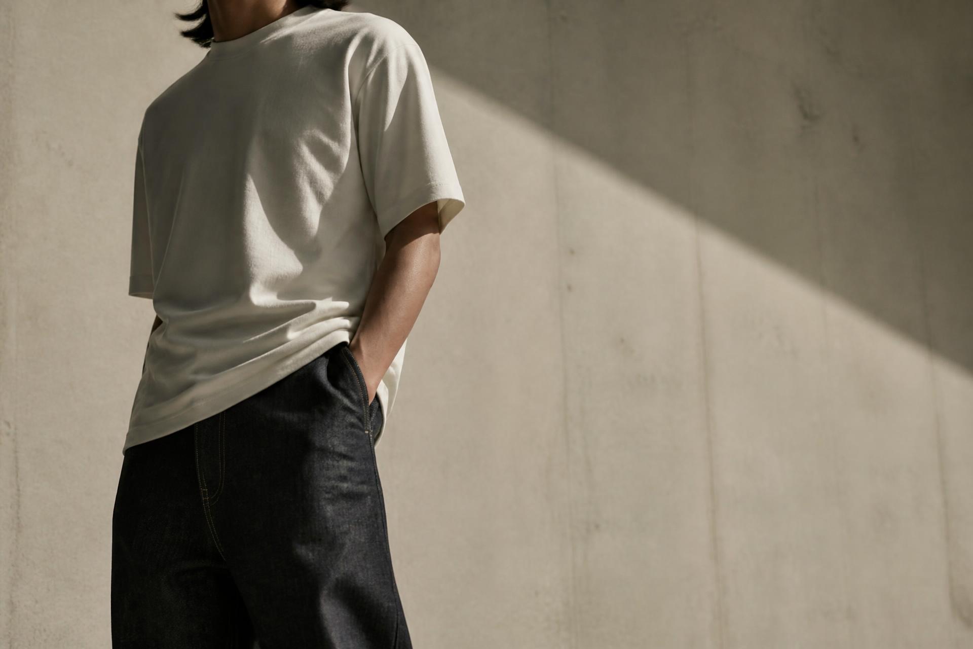 ARCHIVE™ Collection 001 campaign — heavyweight tee and raw selvedge denim